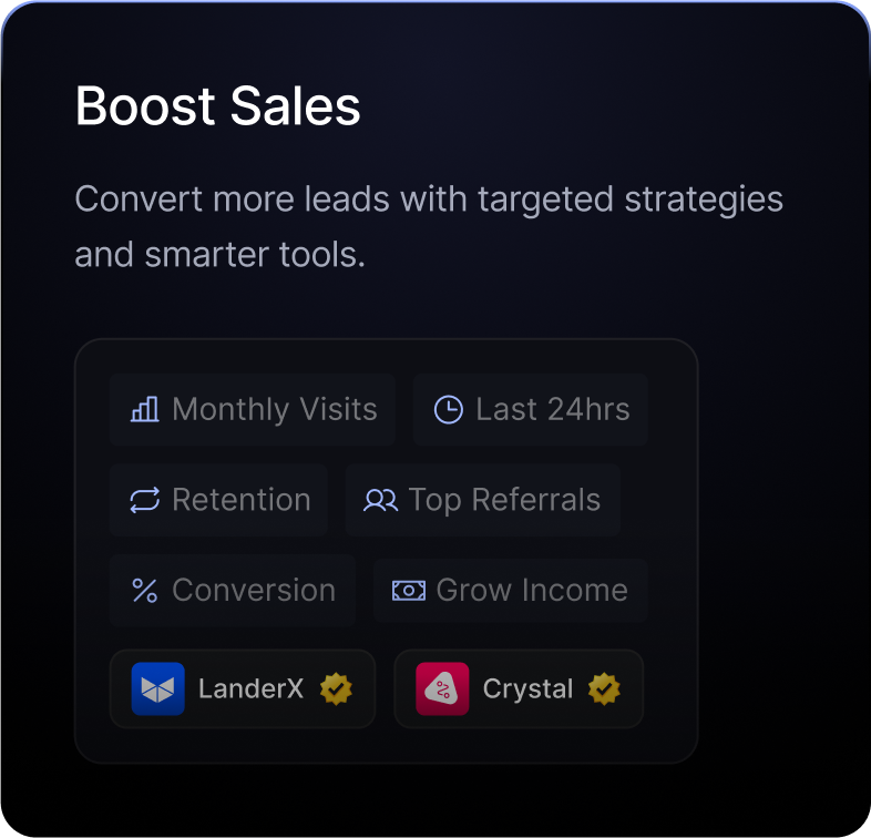 Boost Sales feature